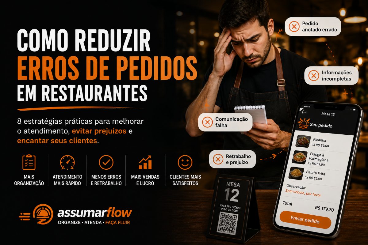 Como reduzir erros de pedidos em restaurantes